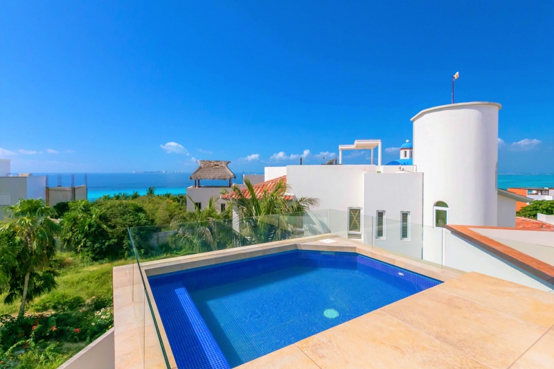 Isla Mujeres Best Pool Heated Rooftop Casa Elegante